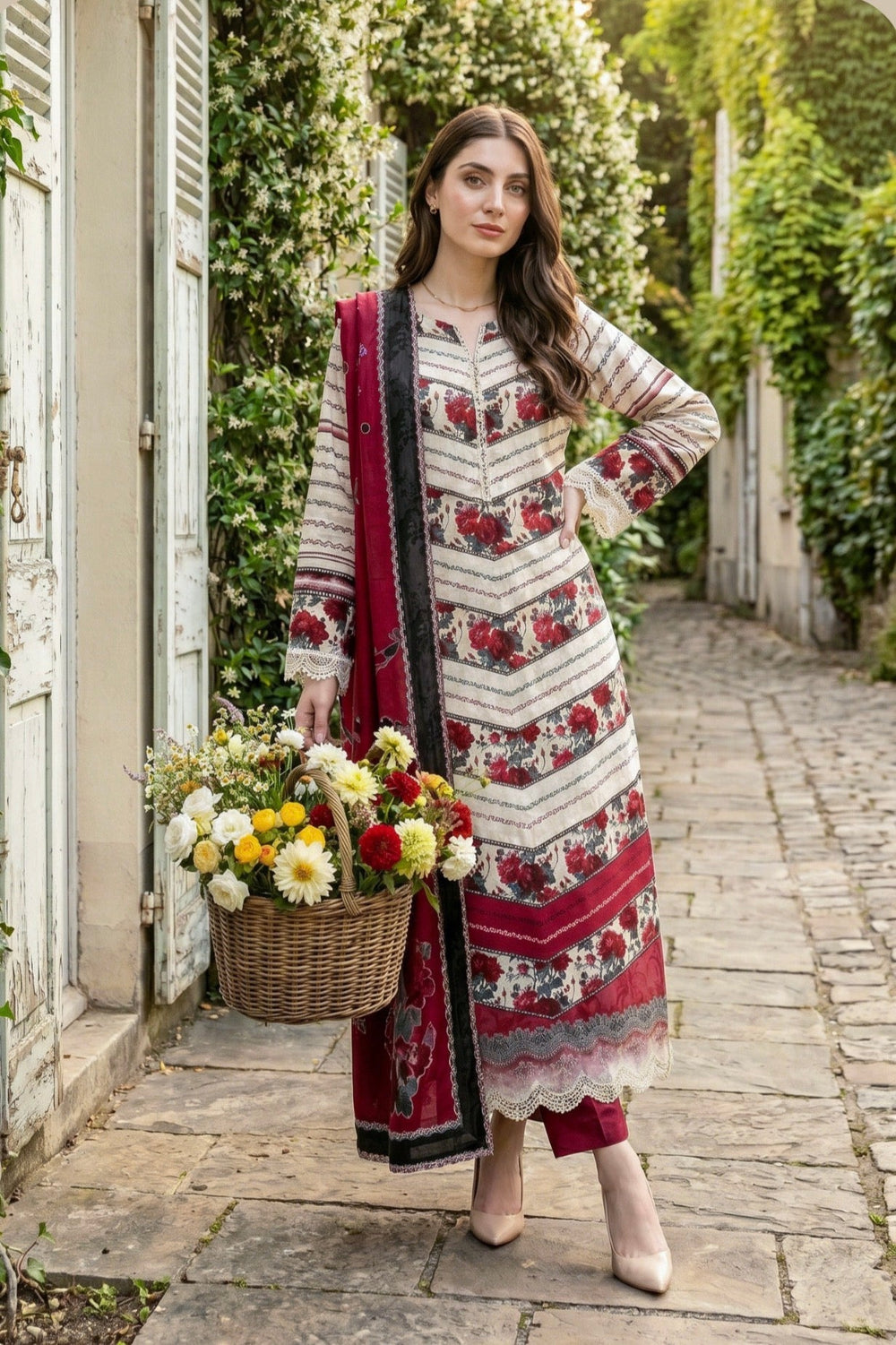 Ladly by Sonu Ali Printed Lawn 3PC
