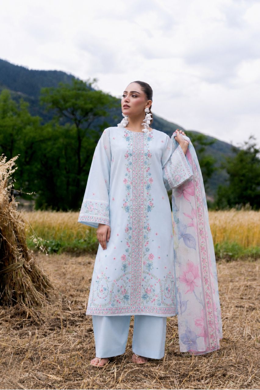 Nura by Shanaya Embroidered Lawn 3PC