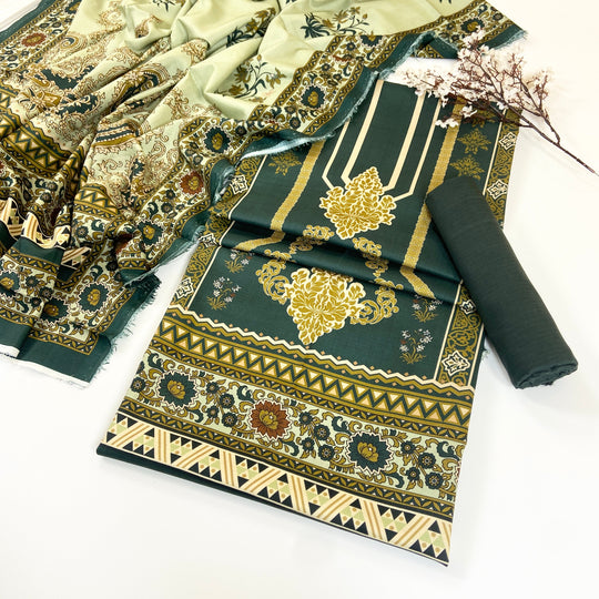 Kayseria Digital Printed Bana Dora Linen 3PC