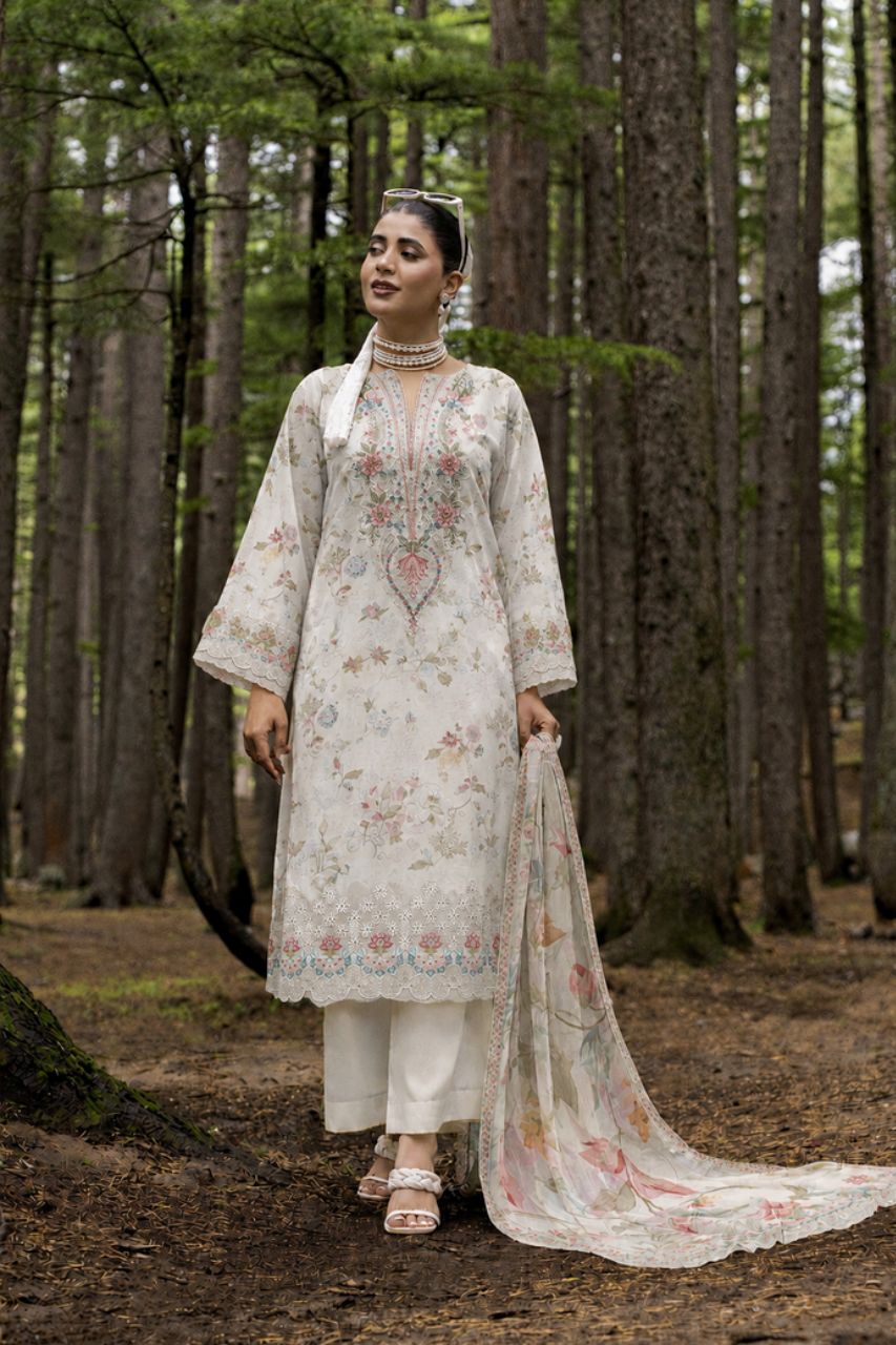 Nura by Shanaya Embroidered Lawn 3PC
