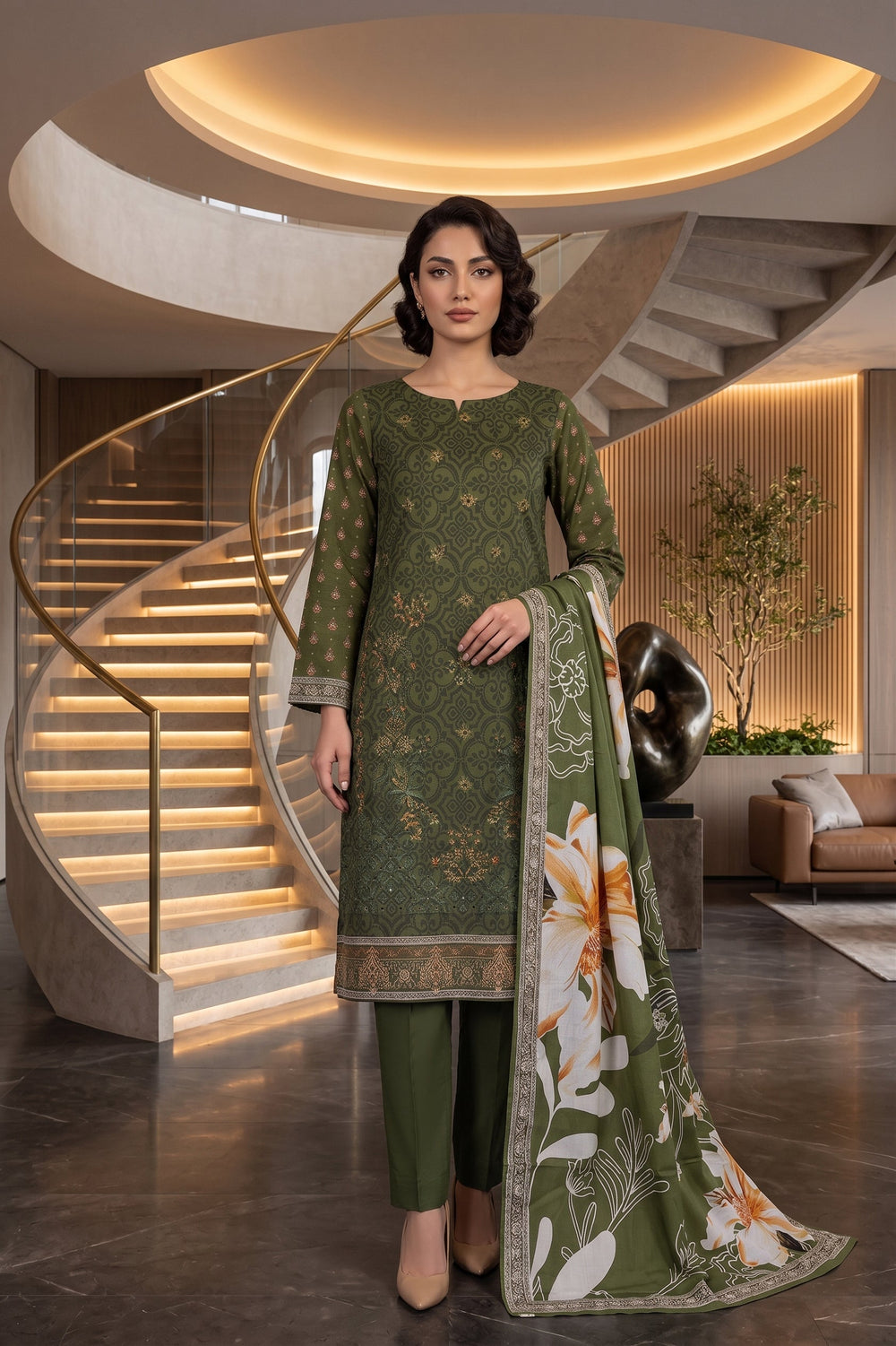 Ravish By Anaya Noor Digital Printed 3PC
