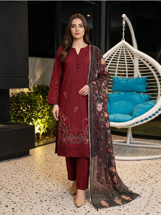 Lakhany Embroidered Lawn 3PC