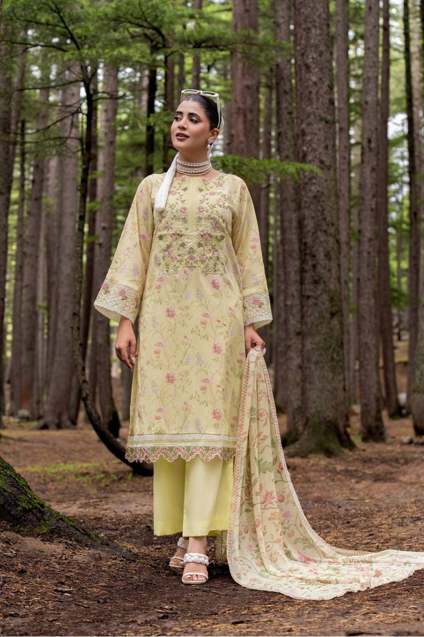 Nura by Shanaya Embroidered Lawn 3PC