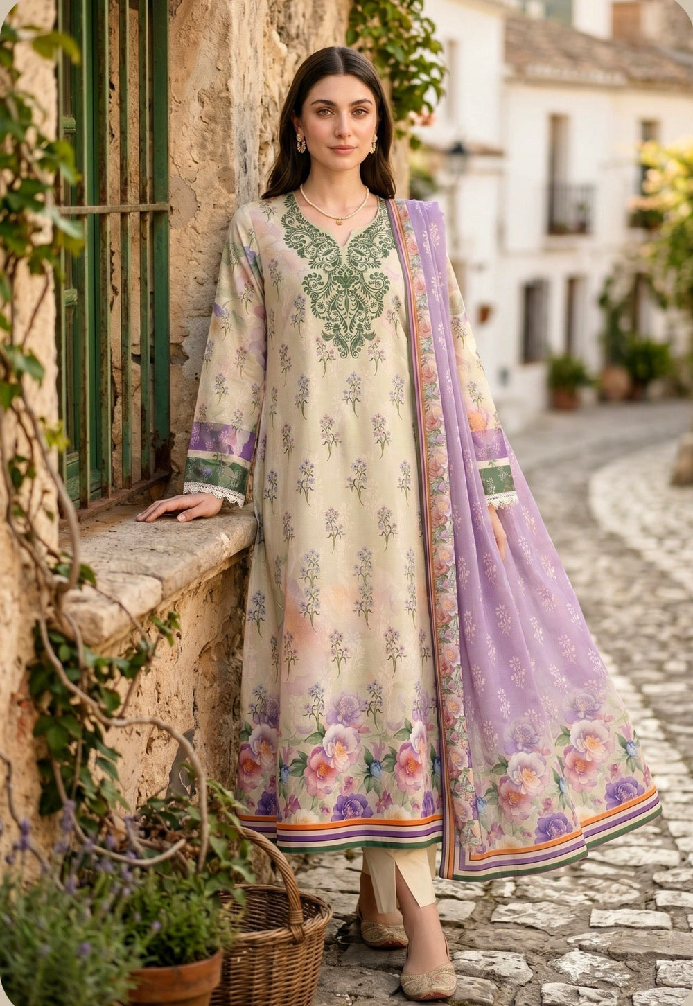 Ladly by Sonu Ali Printed Lawn 3PC