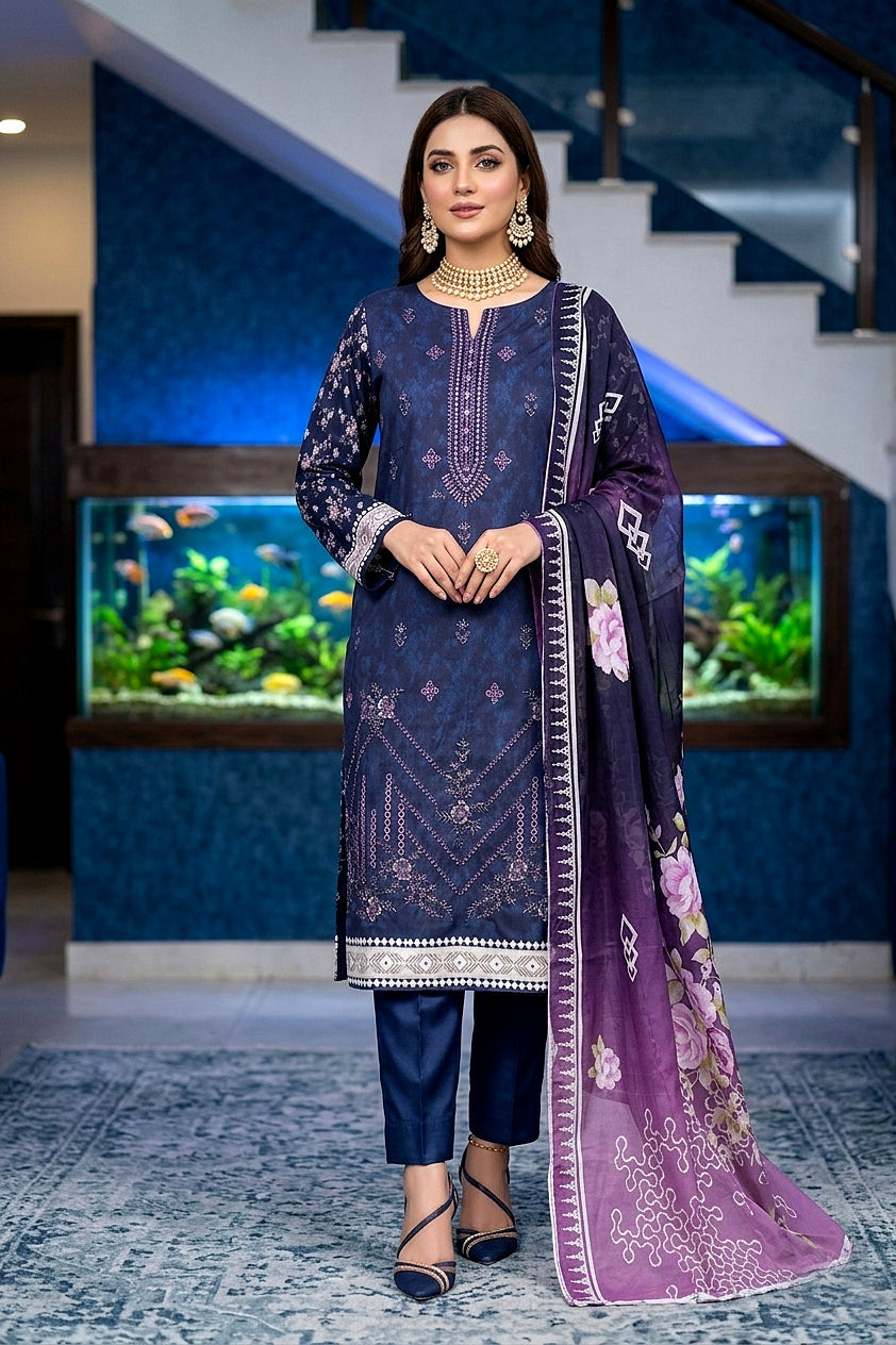 Ravish By Anaya Noor Digital Printed 3PC