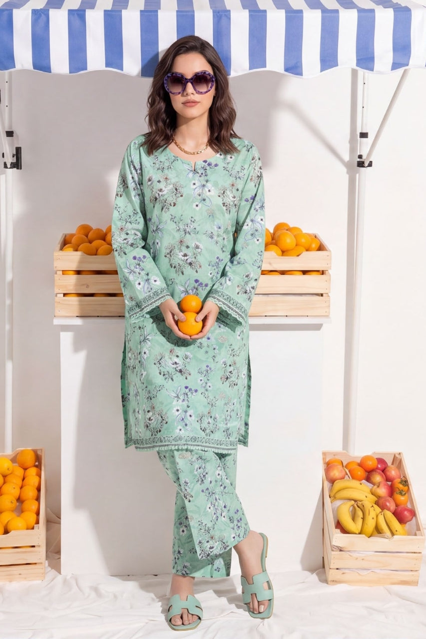Elaya Platinum Drop 03 Printed Lawn 2PC