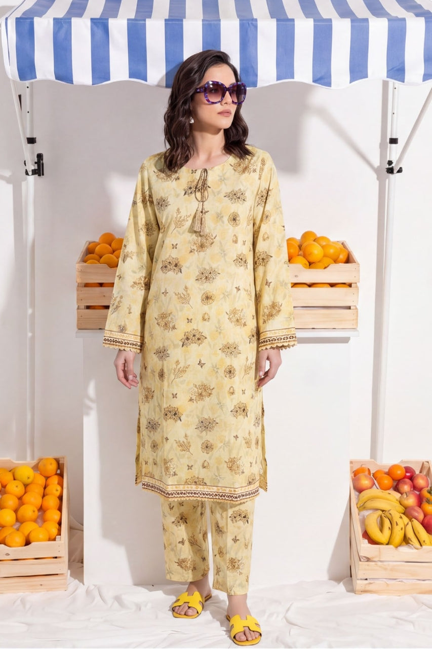 Elaya Platinum Drop 03 Printed Lawn 2PC