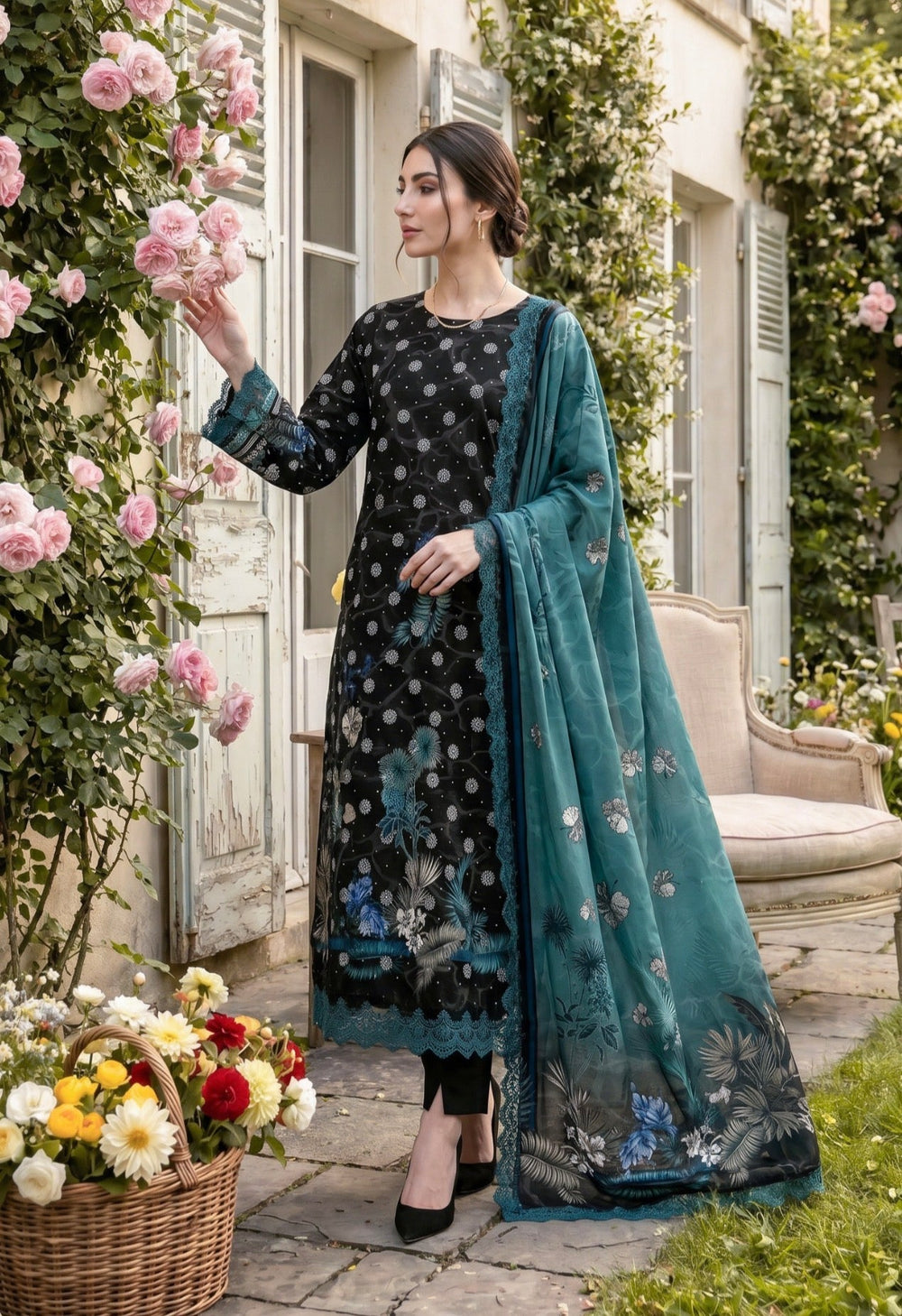 Ladly by Sonu Ali Printed Lawn 3PC