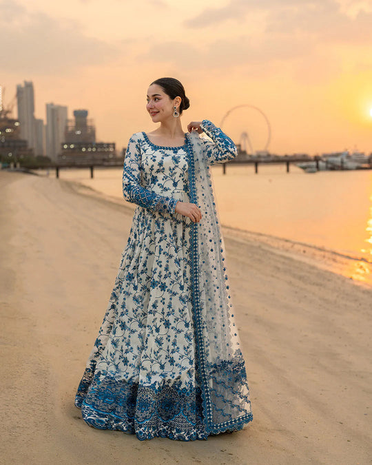 Faiza Saqlain Heavy Embroidered Lawn 3PC