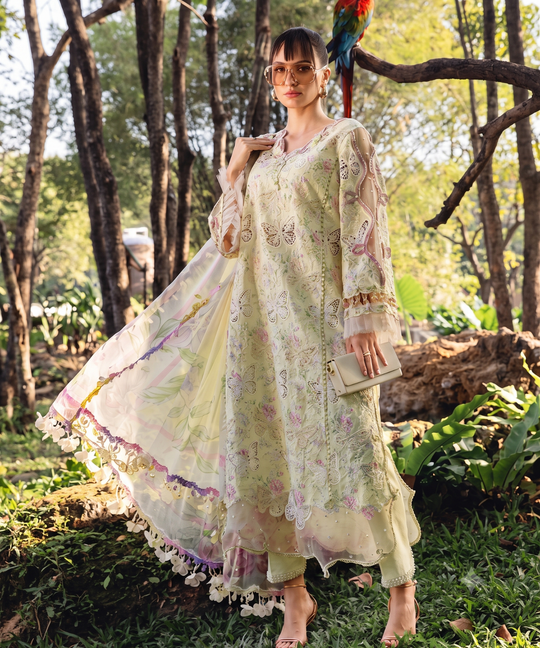 Maria B Embroidered & Digital Printed Lawn 3PC