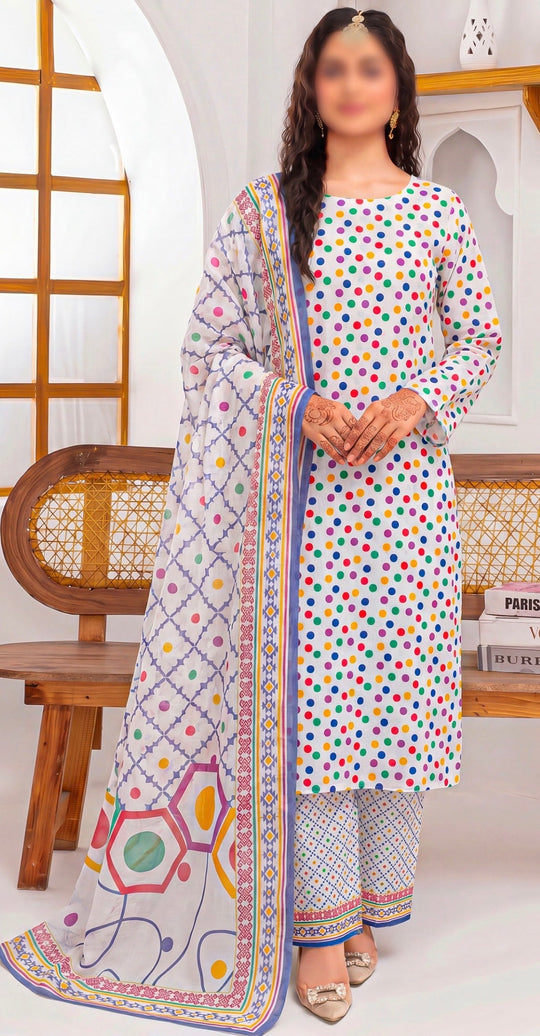 Shajar Noor Digital Printed Lawn 3PC