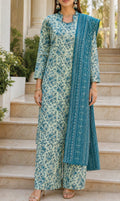 Flows by Almeerah Premium Printed Lawn 3PC - view 3