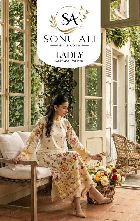 Ladly by Sonu Ali Printed Lawn 3PC