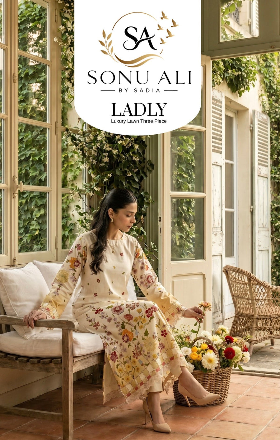 Ladly by Sonu Ali Printed Lawn 3PC