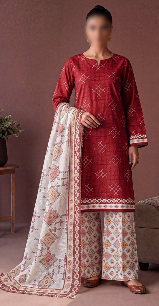Rang-o-Noor by Shajar Noor Printed Lawn 3PC