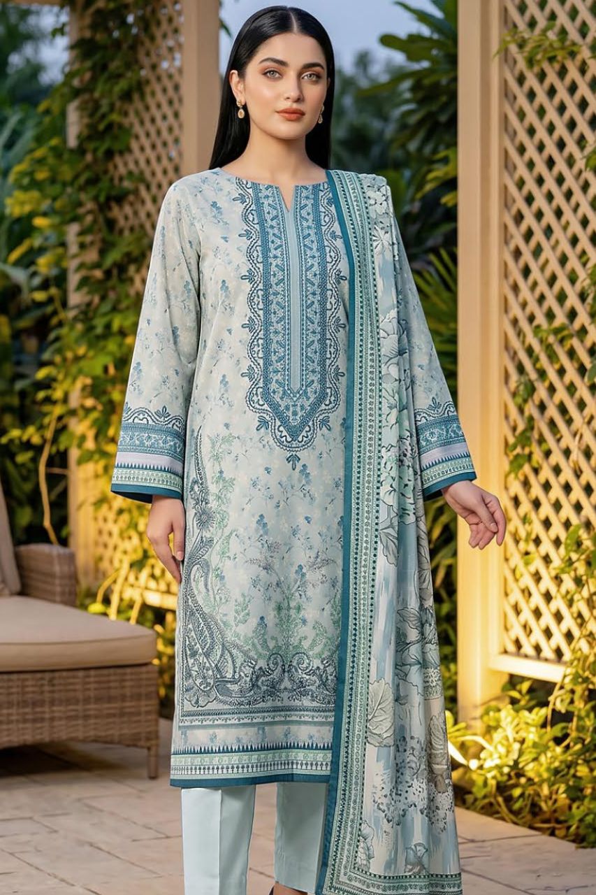 Mashaim Vol 09 Printed Lawn 3PC