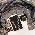 Kahf Design 1899 Black Embroidered Lawn 3PC - view 2