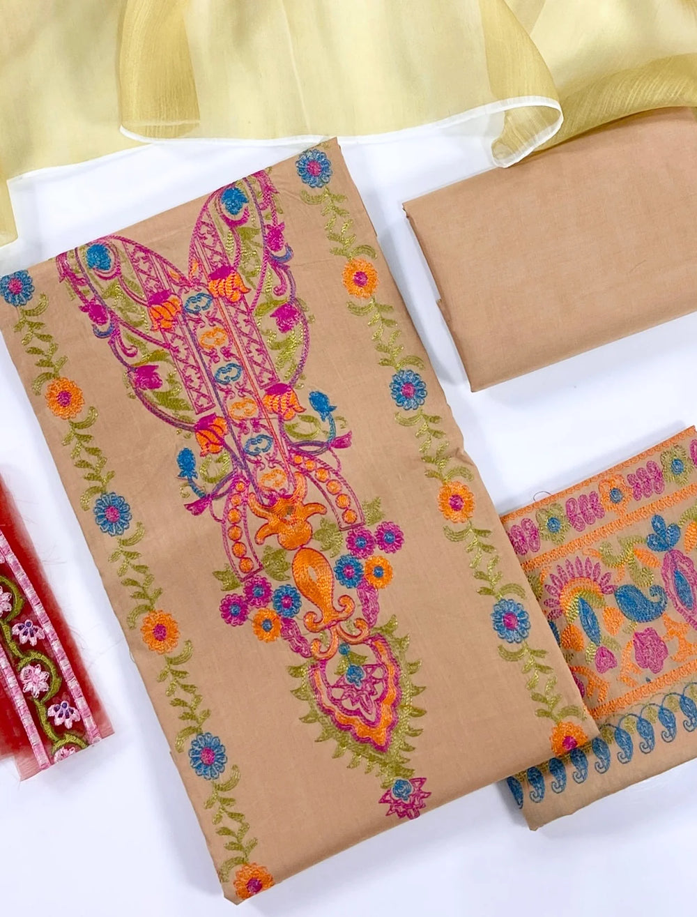 Tawakkal Plain Embroidered Lawn 3PC