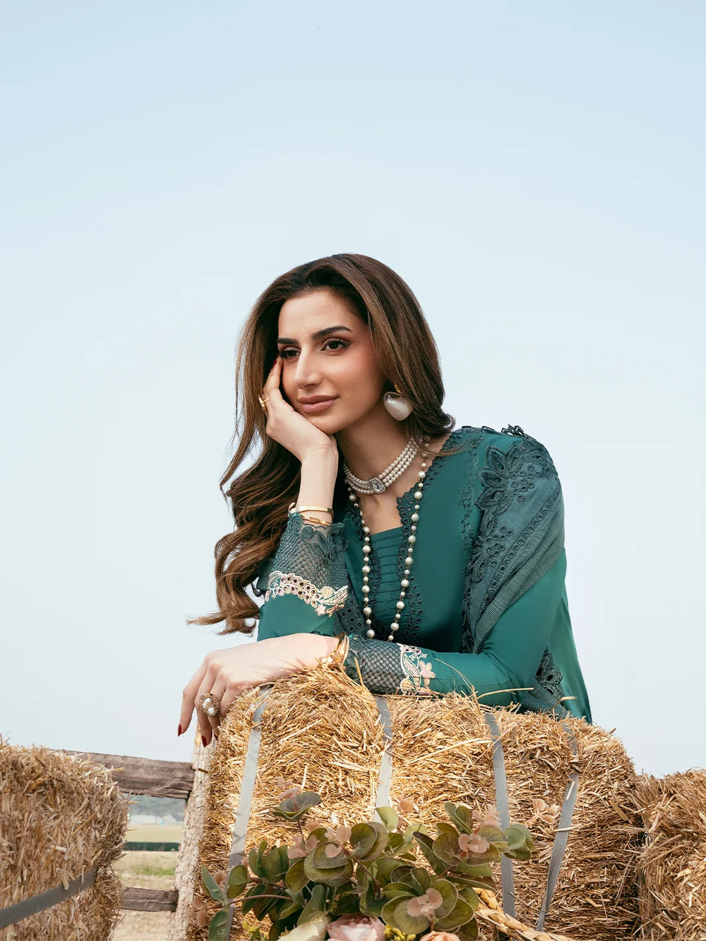 Mahveen by Izel Unstitched Embroidered Lawn 3 Piece Suit Shehnai