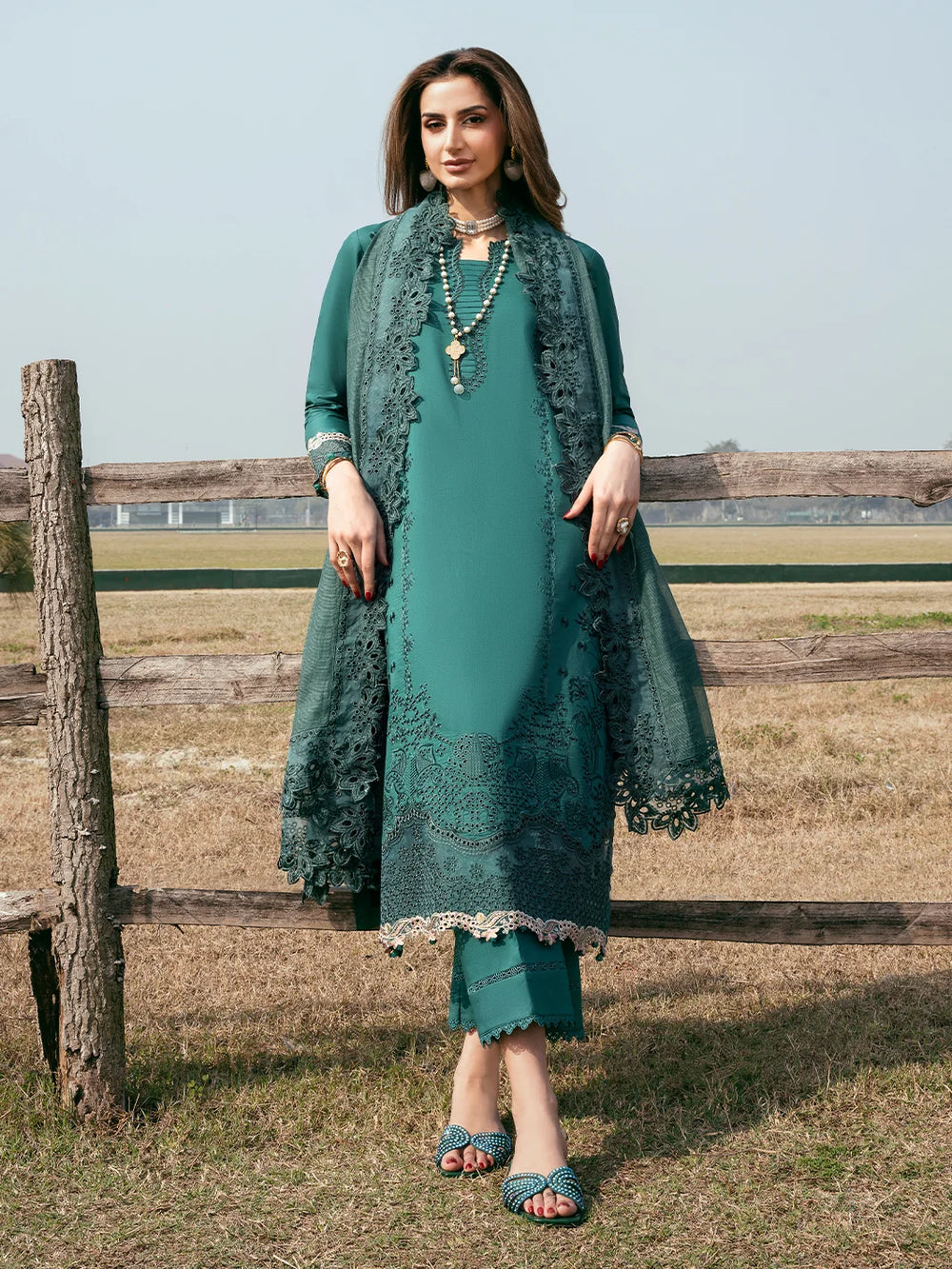 Mahveen by Izel Unstitched Embroidered Lawn 3 Piece Suit Shehnai