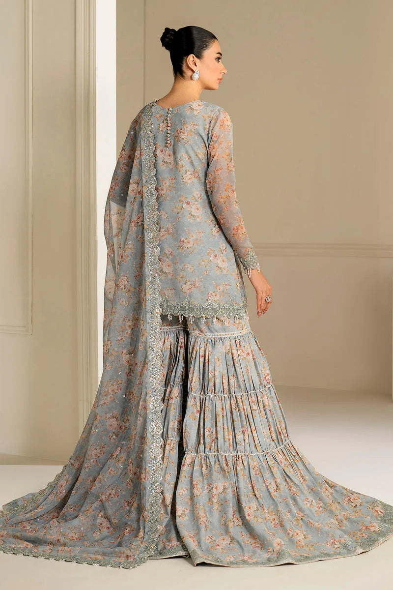 Embroidered  Unstitched 3Pc Lawn