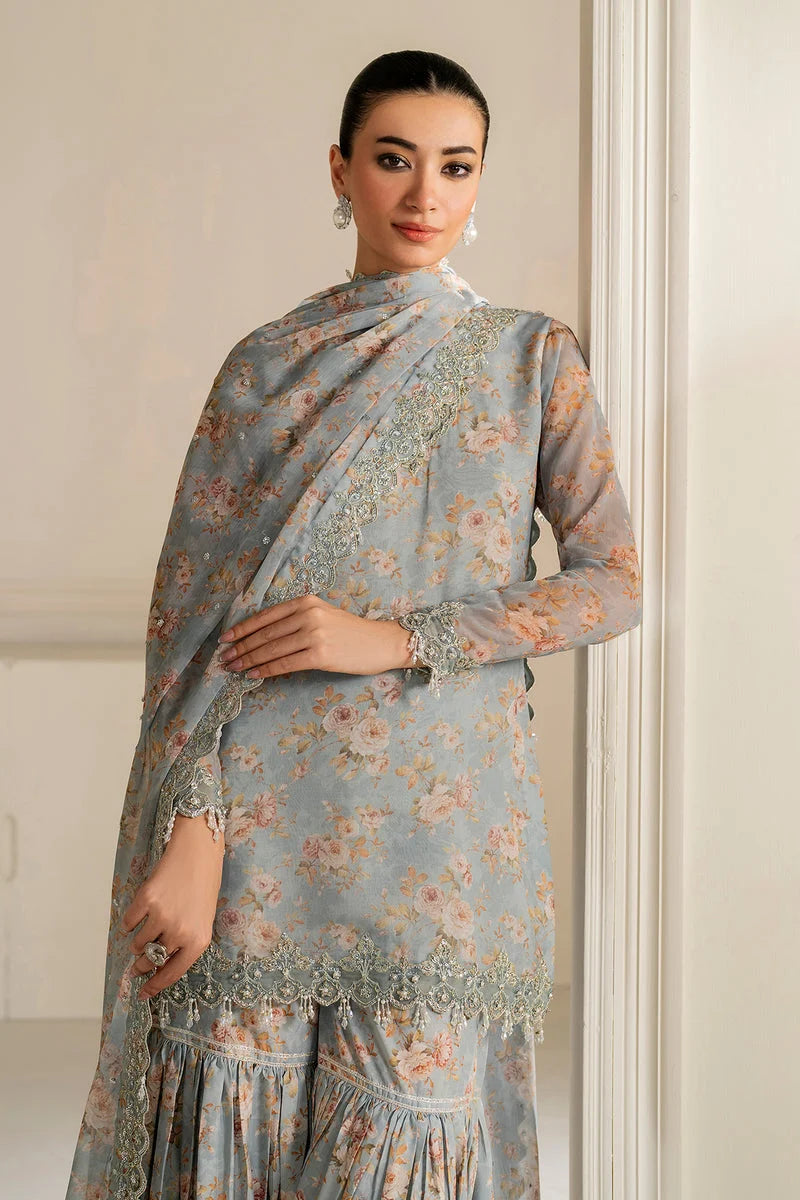 Embroidered  Unstitched 3Pc Lawn
