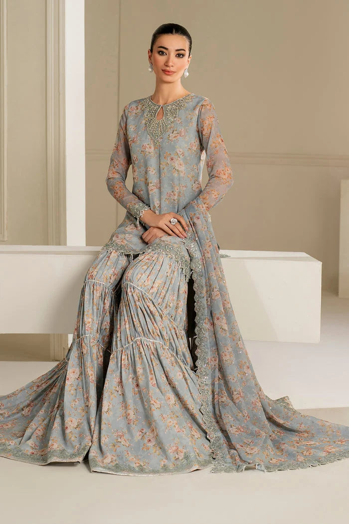 Embroidered  Unstitched 3Pc Lawn
