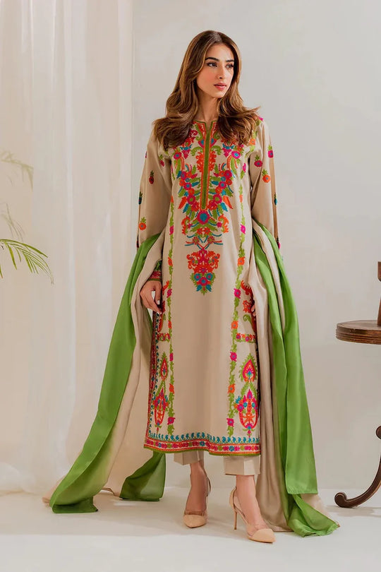 Tawakkal Plain Embroidered Lawn 3PC