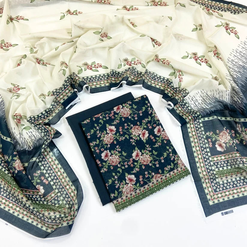 Bin Saeed Digital Printed Lawn 3PC