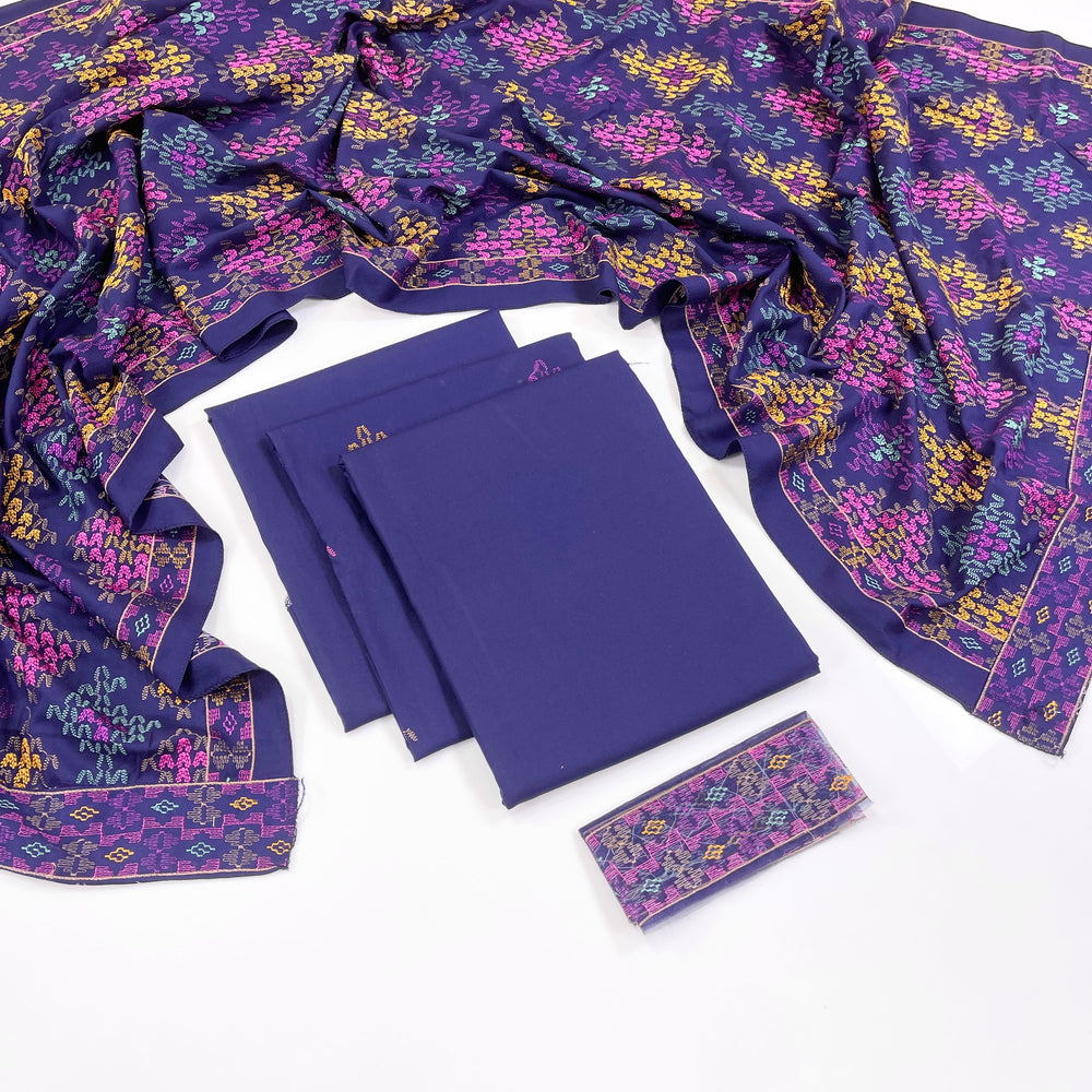 Bareeze Embroidered Dhanak 3PC
