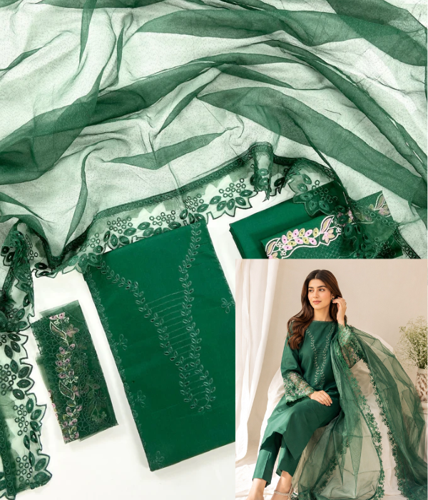 Izel Signature Net Dupatta Set